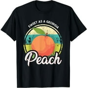 ANYAGE Sweet As A Georgia Peach Funny GA Peach State T-Shirt