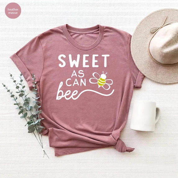 Sweet As Can Bee T-Shirt, Cute Bee Shirt, Bee Pun Shirt, Bee Lover, Cute Women, Nature Lover , Bee Lover, Full Size S-5XL