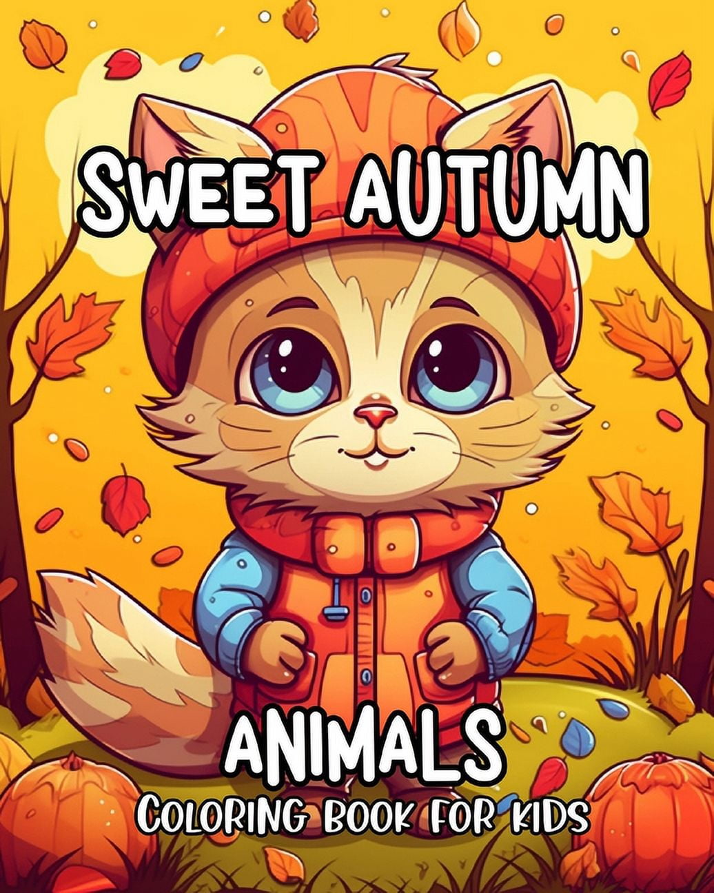 Sweet Autumn Animals Coloring Book for Kids Cute Coloring Pages of Sweet Autumn Animals Coloring Book for Kids Cute Coloring Pages of