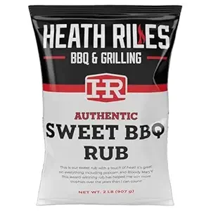 Heath Riles BBQ Rub - Sweet Seasoning, Champion Pitmaster Recipe, Legendary Rubs For Smoking & Grilling, 70+ BBQ Championships, 2 lb./32 oz.