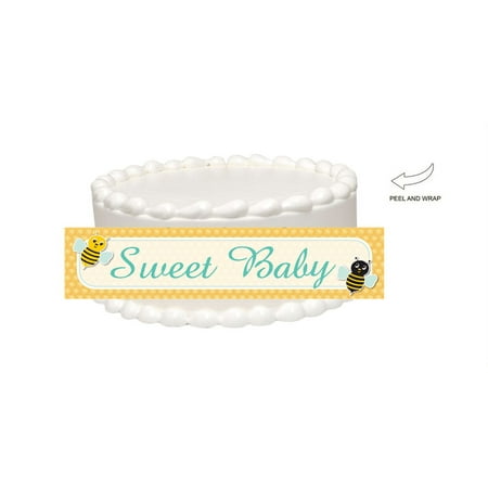 Sweet Baby Bee Edible Cake Side Photo Image Decoration