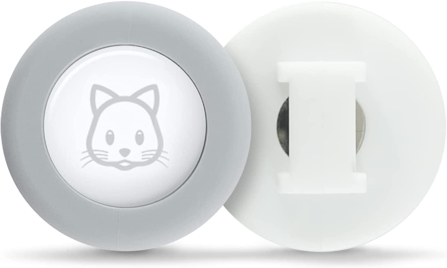 Sweet Baby Co. Airtag Cat Collar or Extra Small Dog Collar Holder 2 Pack Fits Half Inch Collars for Small Pet Compatible with Apple Air Tag Waterproof GPS Tracker Case Kitten Cats