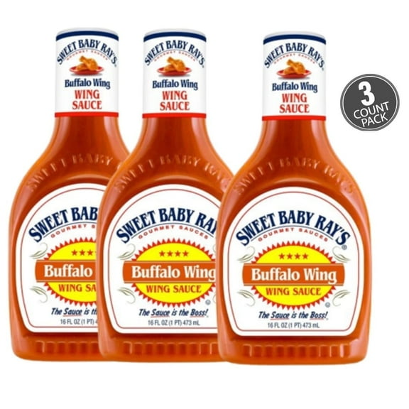 Sweet Baby Ray's Buffalo Wing Marinade and Sauce 16 oz (Pack of 3)