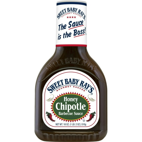 Sweet Baby Ray's Honey Chipotle BBQ Sauce 18 oz (Pack of 4)