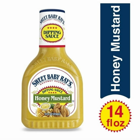 Pack of 2 - Sweet Baby Ray's Honey Mustard Dipping Sauce 14 fl oz Packaging May Vary