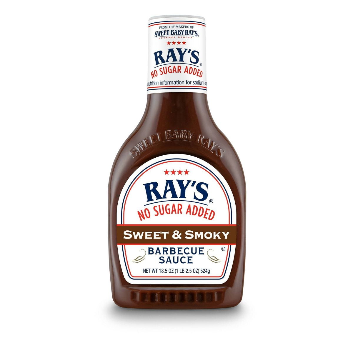 Sweet Baby Ray's No Sugar Added Sweet Smokey BBQ Sauce - 18.5oz - Pack ...