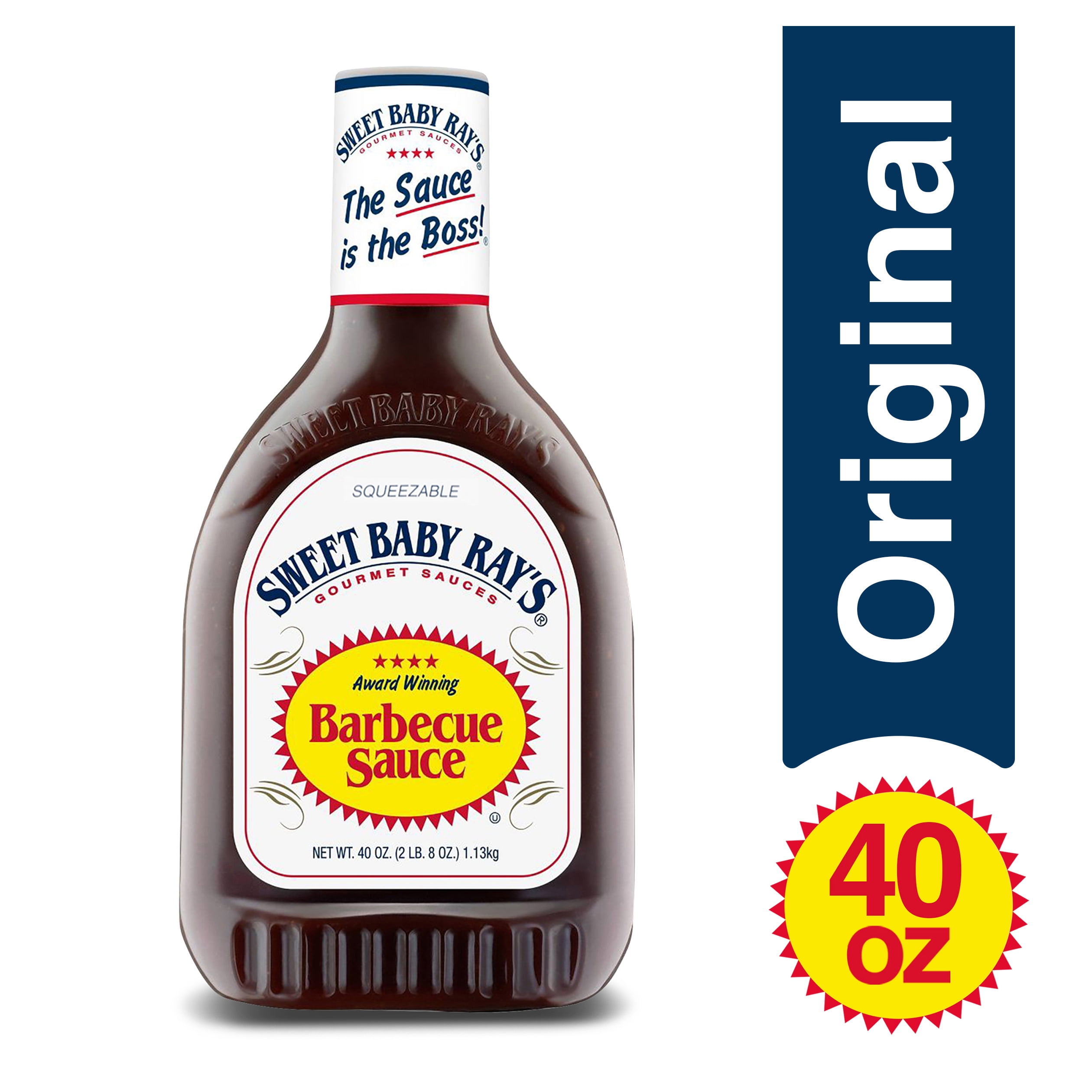 Sweet Baby Ray's BBQ Barbeque Sauce, Original Award-Winning Flavor, 40 oz.