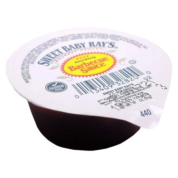 Sweet Baby Ray's Original Barbecue Sauce | Gluten-Free | Kosher | 1 oz BBQ Cups | 100 Count