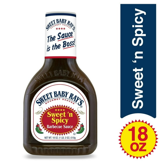 Sweet Baby Ray's Sweet 'n Spicy Barbecue Sauce 18 oz (Pack of 4)