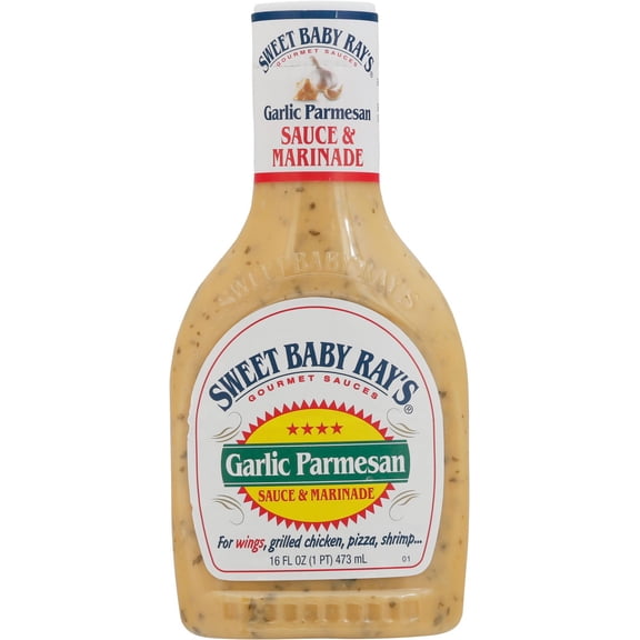 Sweet Baby Rays, Garlic Parmesan Sauce, 16 Fl Oz (Pack of 6)