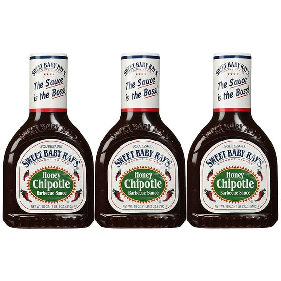 Sweet Baby Rays Honey Chipotle BBQ Sauce (18 oz) 3 Pack