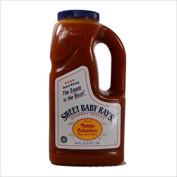 Sweet Baby Rays Mango Habanero Wing Sauce & Glaze 64 Oz. 1-Pack