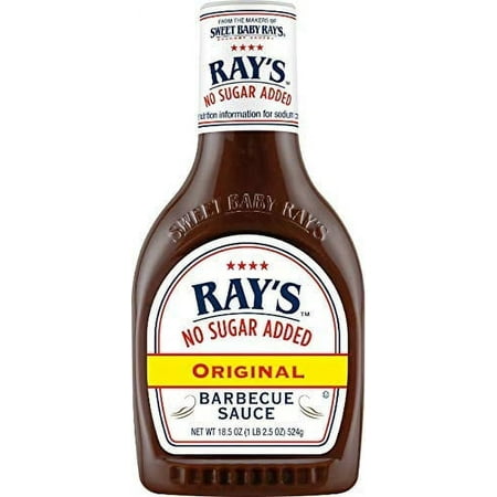 Sweet Baby Rays No Sugar Added Original Barbecue Sauce 18.5oz - PACK OF 3