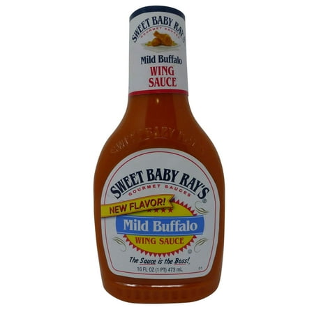 Sweet Baby Rays, Wing Sauce Mild Buffalo, 16 Ounce (Pack of 2)