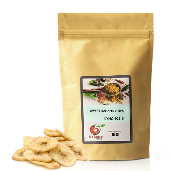 NY SPICE SHOP Sweet Banana Chips - 5 Pound - Dried Banana Chips - Banana Chips
