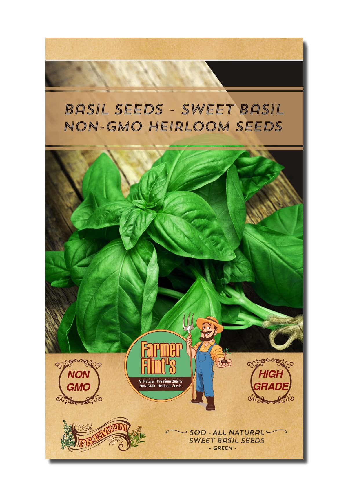 Sweet Basil Seeds MMF7 Leafy Vegetable Seeds for Planting NonGMO