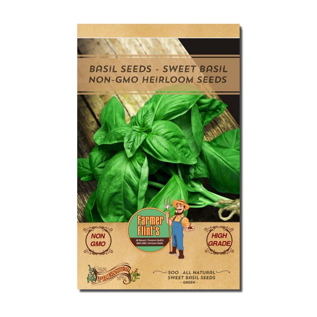 Sweet Basil Seeds MMF7 Leafy Vegetable Seeds for Planting NonGMO