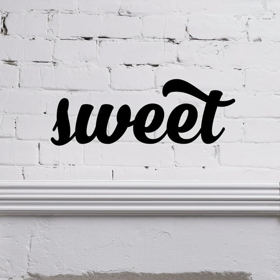 Sweet - Beautiful Solid Steel Home Decor Decorative Accent Metal Art Sign