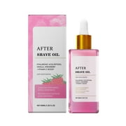 Sweet Beauty Soft Serve After Shave Oil - Razor Burn Relief & Ingrown Hair Prevention with Hyaluronic Acid & Peptides, Strawberry Scent, 40ml