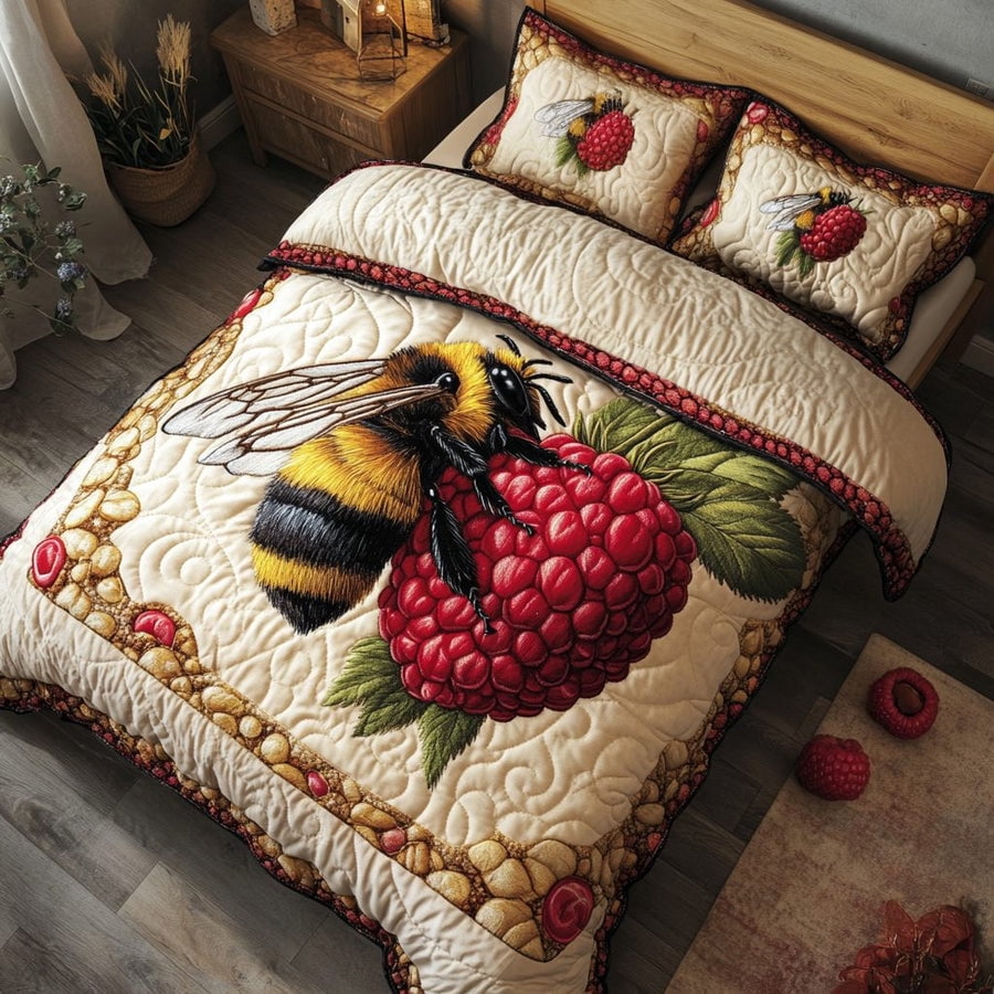 Sweet Bee 3-Piece Quilted Bedding Set BTO299 - Walmart.com