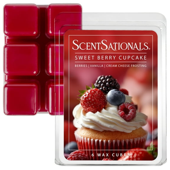 Sweet Berry Cupcake Scented Wax Melts, ScentSationals, 2.5 oz