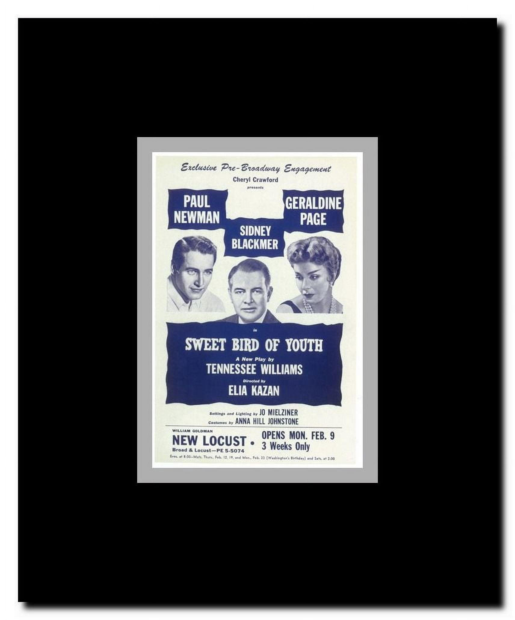 Sweet Bird Of Youth (Broadway) Framed Movie Poster