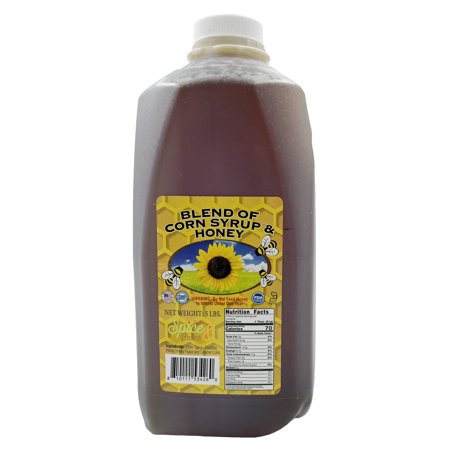 Sweet Blended Honey with Corn Syrup | By Dasher's Spice & Beans | 5 lbs.
