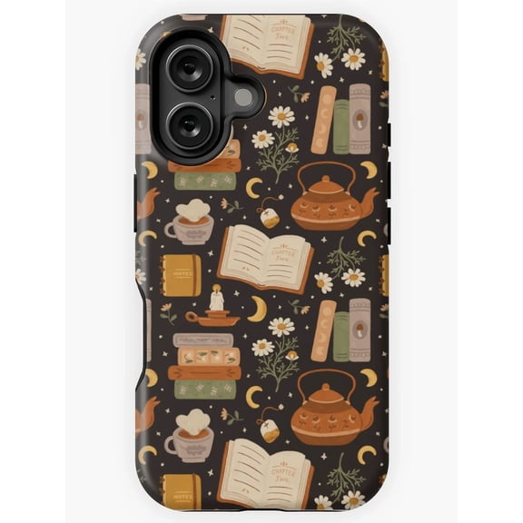 Sweet Bookish Dreams Cute Reading Library Book Lover Gift A010 Protective Case for iPhone 17 16 15 14 13 12 11 Pro Max