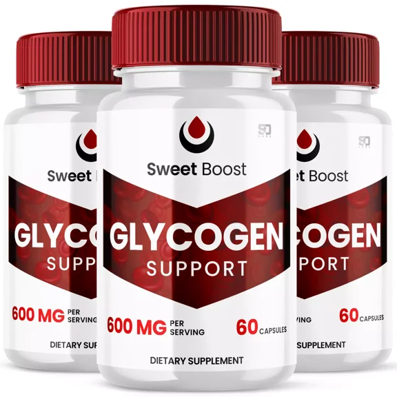 Sweet Boost Advanced Blood Support Formula, Extra Strength Glycogen Supplement 180 Capsules