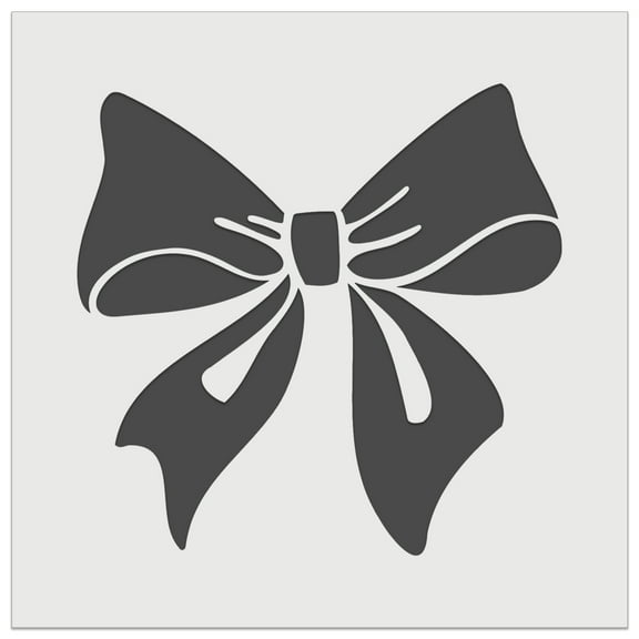 Sweet Bow Gift Presents Birthday Anniversary Christmas DIY Cookie Wall Craft Stencil - 3.5 Inch