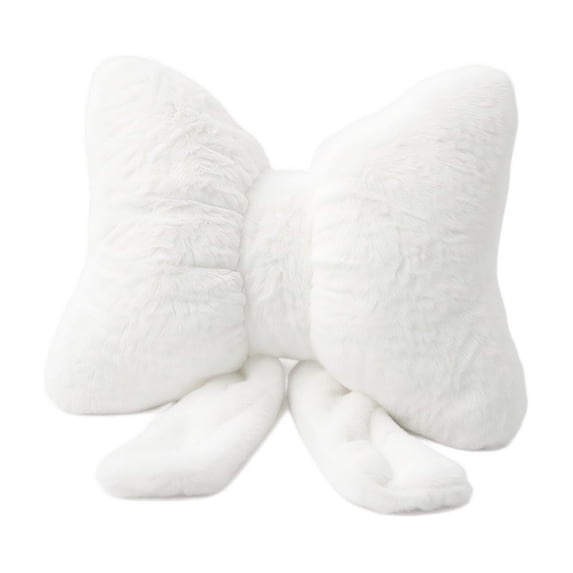 Sweet Bow Shaped Throw Pillow, Ultra Soft Plush Bowknot Cushion for Sofa Bed Living Room Home Decor Styles Office
