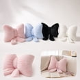thumbnail image 1 of Sweet Bow Shaped Throw Pillow, Ultra Soft Plush Bowknot Cushion for Sofa Bed Living Room Home Decor Styles Office, 1 of 5