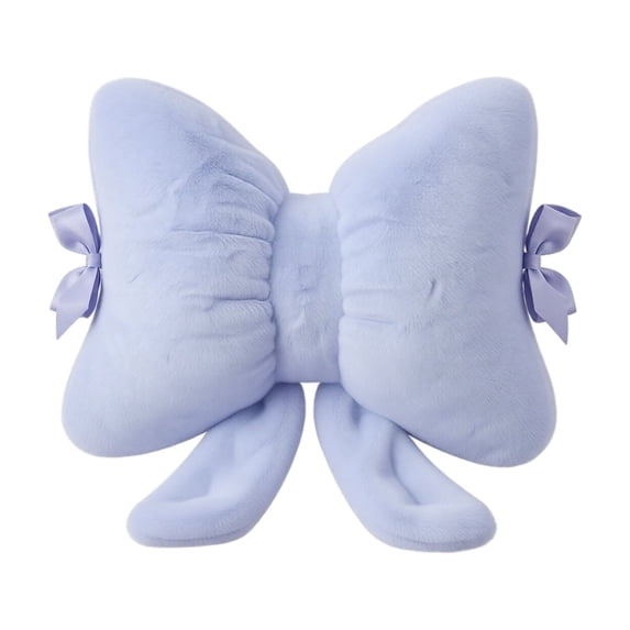 Sweet Bow Shaped Throw Pillow, Ultra Soft Plush Bowknot Cushion for Sofa Bed Living Room Home Decor Styles Office