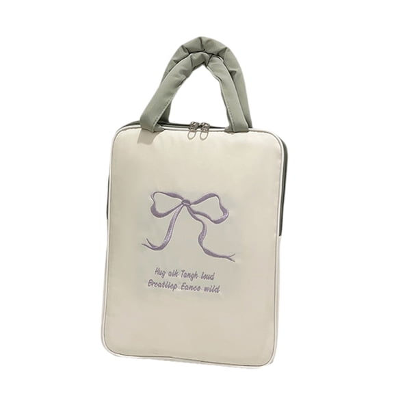 Sweet Bowknot Laptop Sleeve Case,Small/Large Laptop Sleeve Bag,Laptop Case Computer Bag Cover with Handle for Notebook