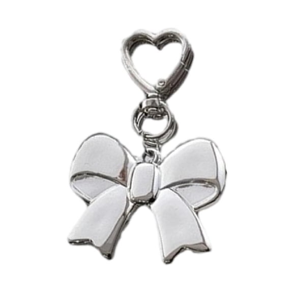 Sweet Bows Keychain Car Chains Bowknot Keyring Bag Charm Handbag Charm Lovely Heart Keyholders Phone Charm