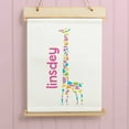thumbnail image 1 of Sweet Boy or Girl Giraffe Personalized Hanging Canvas Banner, 1 of 1