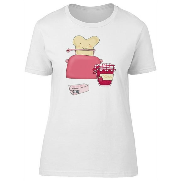 Sweet Breakfast Bread & Jam T-Shirt Women -Image by Shutterstock, Female Medium