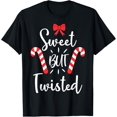 thumbnail image 1 of Sweet But Twisted Christmas Boys Kids Girls Xmas Candy Canes T-Shirt, 1 of 3