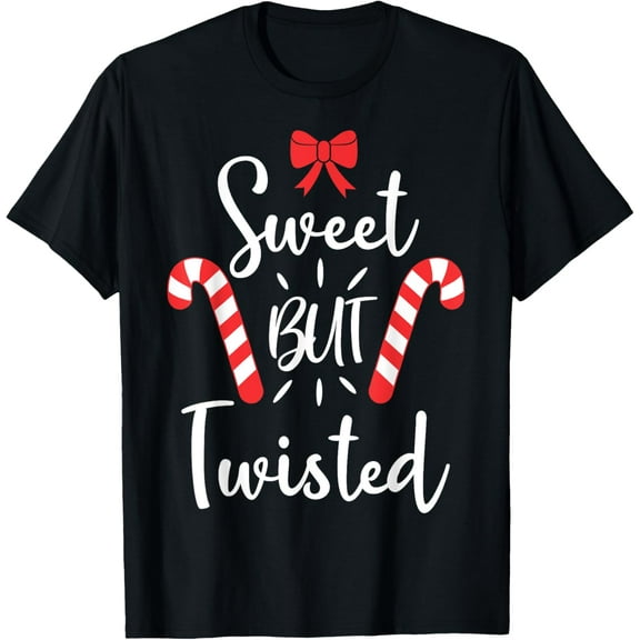 Sweet But Twisted Christmas Boys Kids Girls Xmas Candy Canes T-Shirt