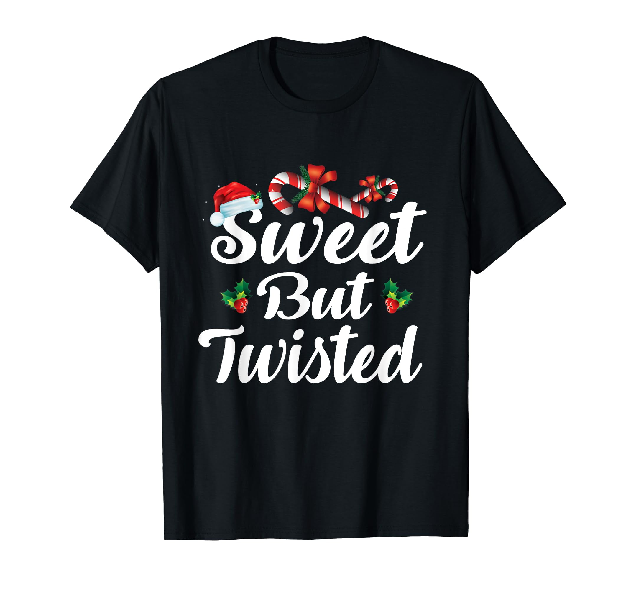 Sequined Candy Swirl Christmas Short Sleeve T Shirt