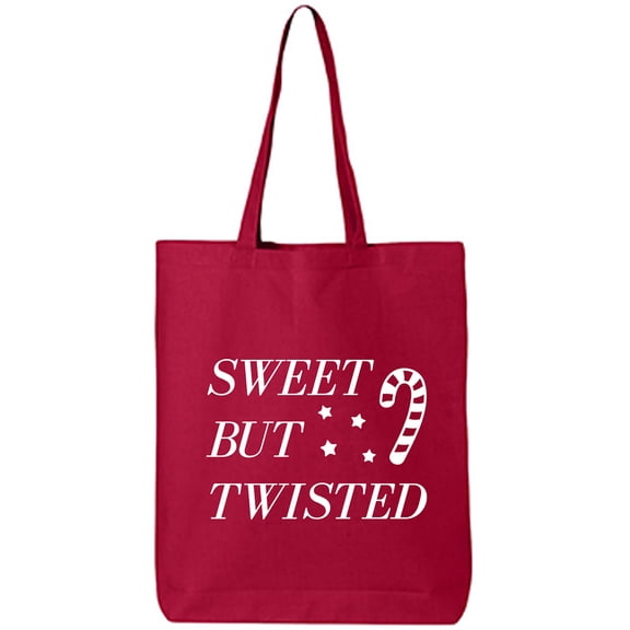 Sweet But Twisted Cotton Canvas Tote Bag