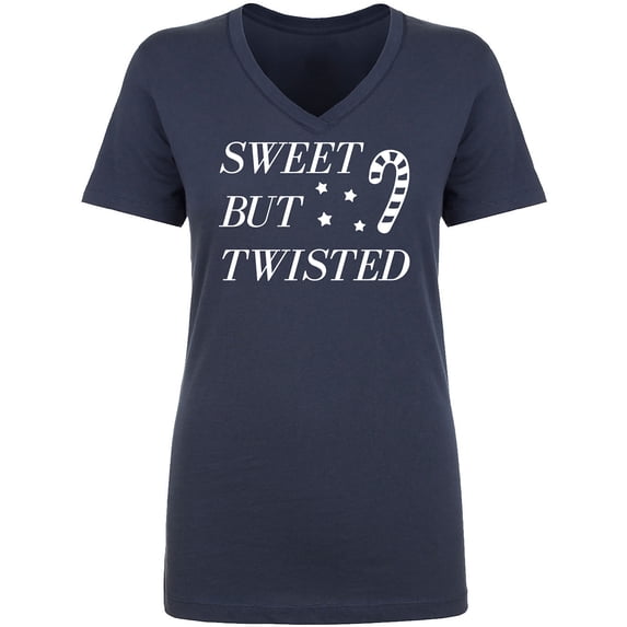 Sweet But Twisted Womens V-Neck T-Shirt