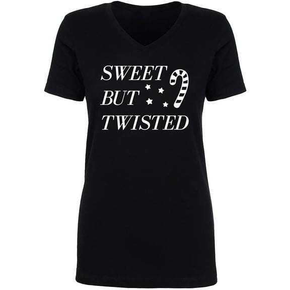 Sweet But Twisted Womens V-Neck T-Shirt