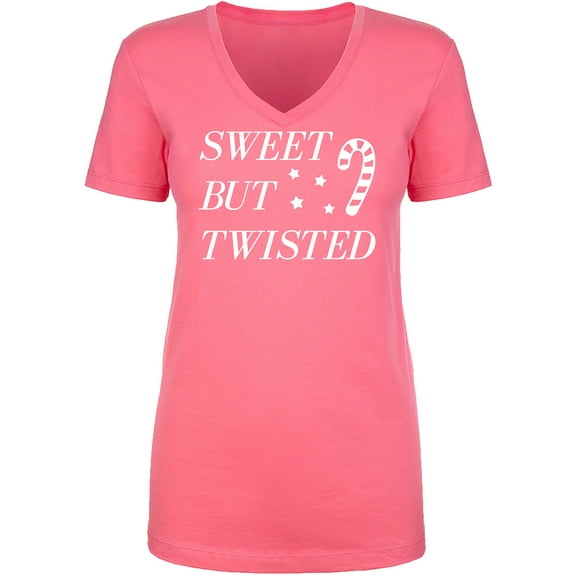 Sweet But Twisted Womens V-Neck T-Shirt