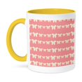 thumbnail image 1 of 3dRose, Sweet Butterflies with Hearts - Cute Art for Kids, 11oz Two-Tone Yellow Mug, 1 of 7