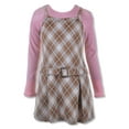 thumbnail image 1 of Sweet Butterfly Girls' 2-Piece Jumper T-Shirt Set Outfit Color: pink Size: 7 - 8, 1 of 1