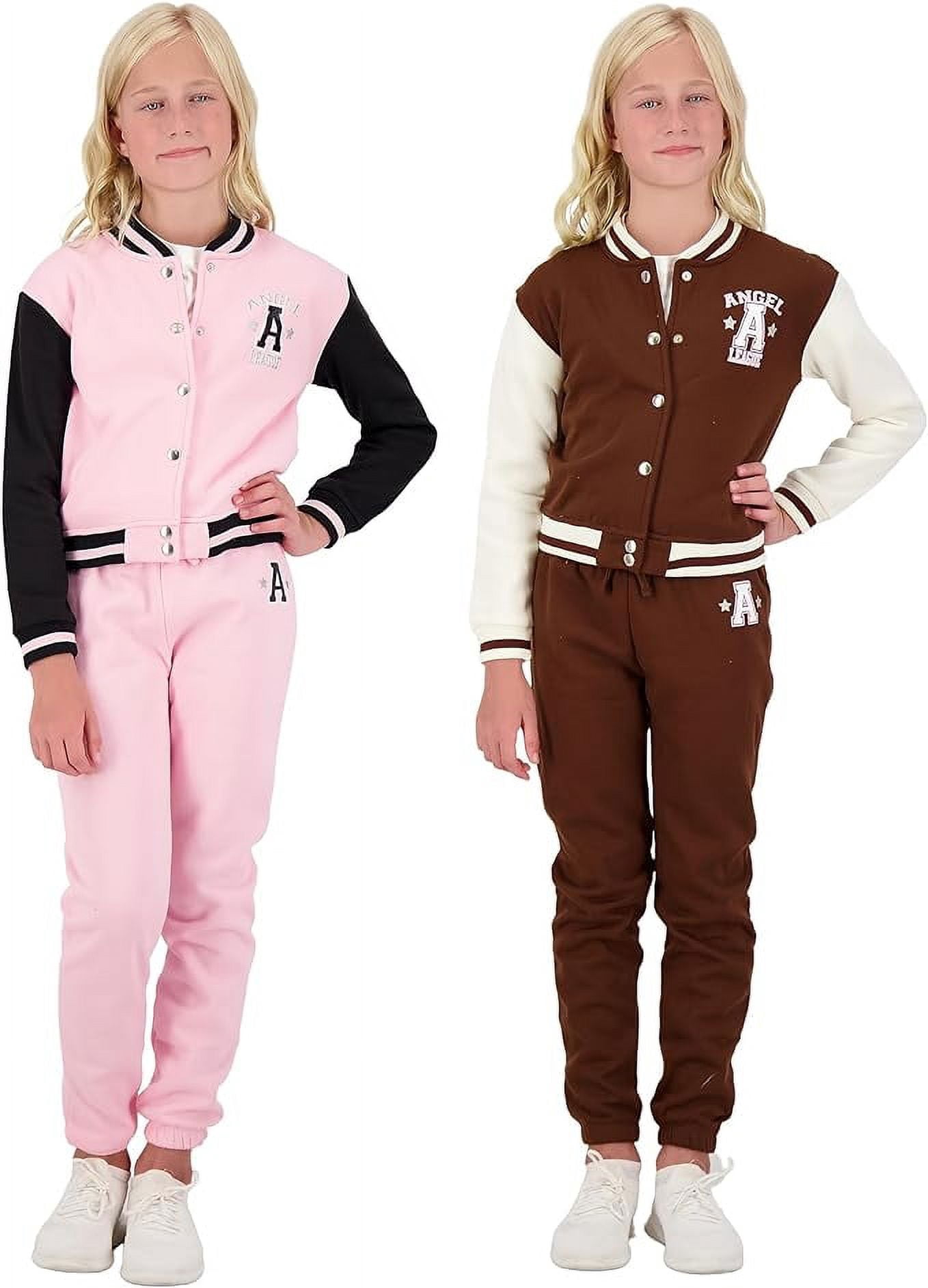 Jolyshlid Girls 4-Piece Active Sweatsuit Set - Hoodie & Sweatpants For Ages 4-12 Years - View #10