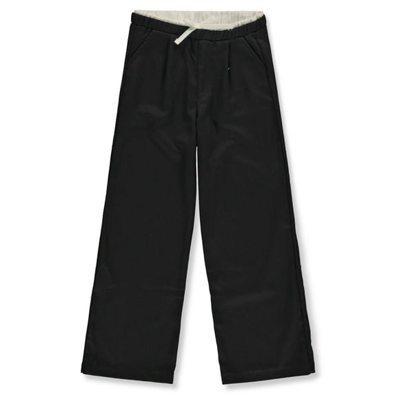 Sweet Butterfly Girls' Double Waistband Straight Pants Color: black Size: 10 - 12