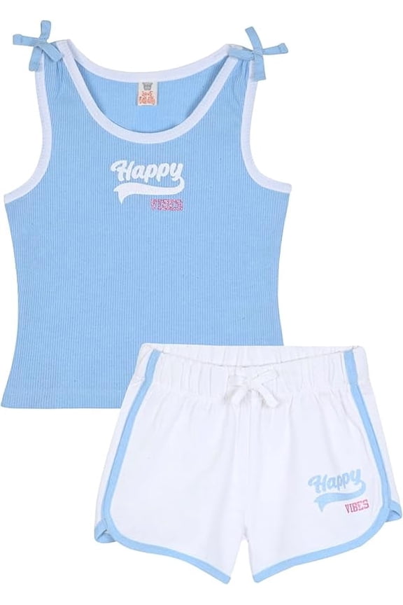 Girls Matching Tank and Short Set Size 7-16