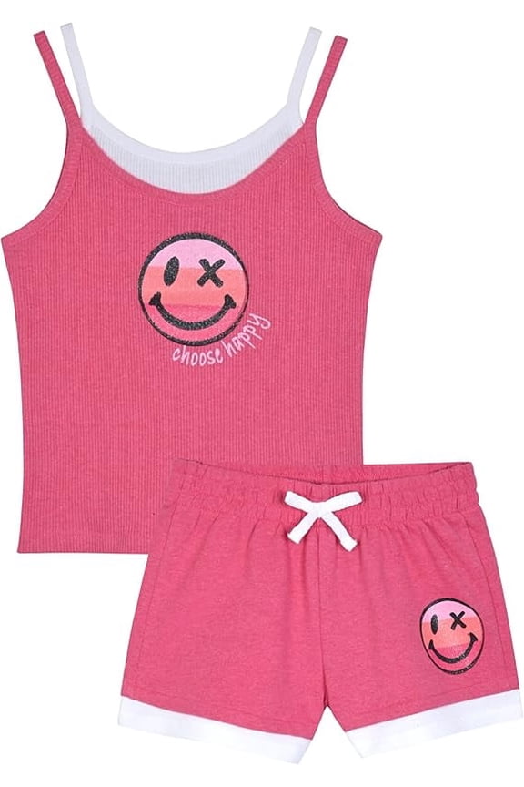 Girls Matching Tank and Short Set Size 7-16